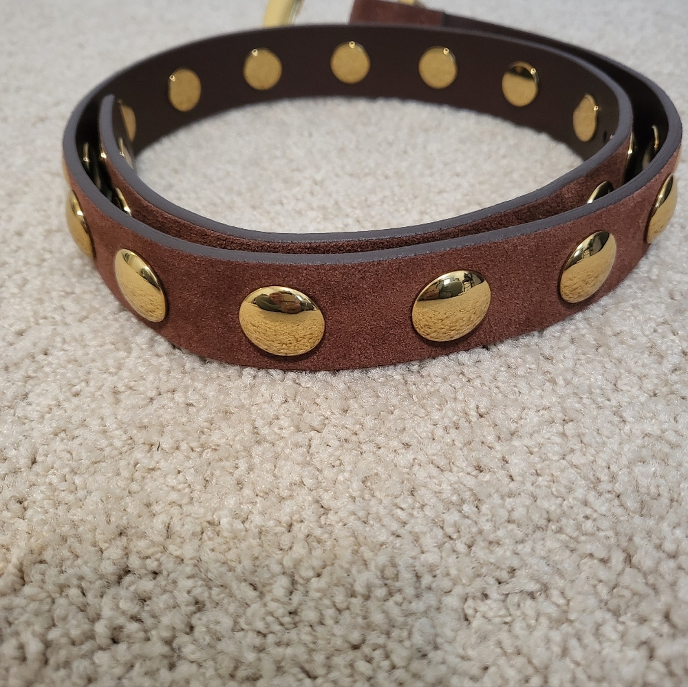 Madewell Western Belt Suede Dome Studs XS - Picture 3 of 5